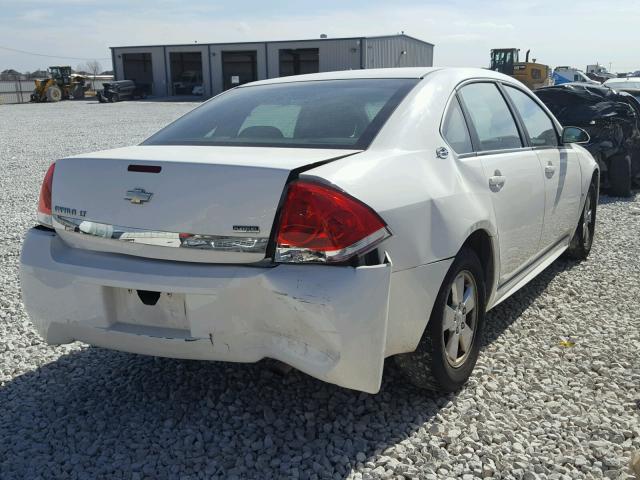 2G1WT57K191293505 - 2009 CHEVROLET IMPALA 1LT WHITE photo 4