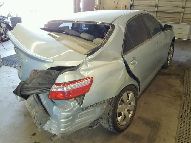 JTNBE46K673034748 - 2007 TOYOTA CAMRY NEW BLUE photo 4