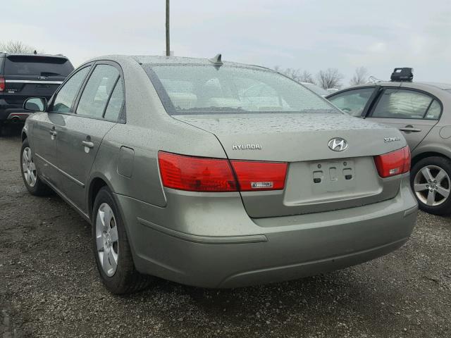 5NPET46C79H543917 - 2009 HYUNDAI SONATA GLS GREEN photo 3