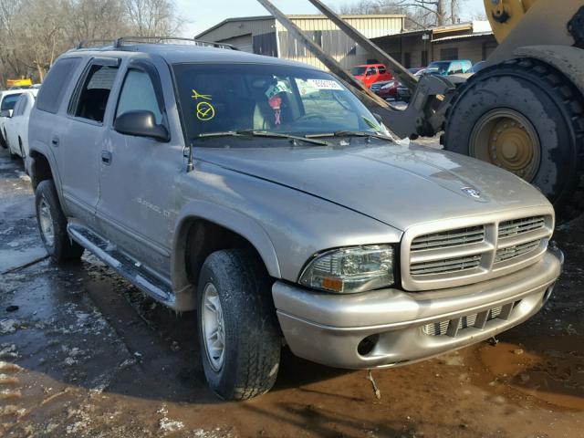 1B4HS28N61F588085 - 2001 DODGE DURANGO TAN photo 1