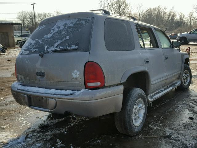 1B4HS28N61F588085 - 2001 DODGE DURANGO TAN photo 4