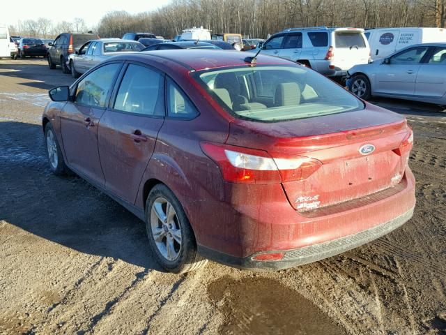 1FADP3F25DL182053 - 2013 FORD FOCUS SE RED photo 3