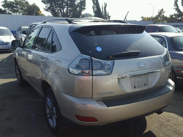 JTJHW31U160033082 - 2006 LEXUS RX 400 GOLD photo 3