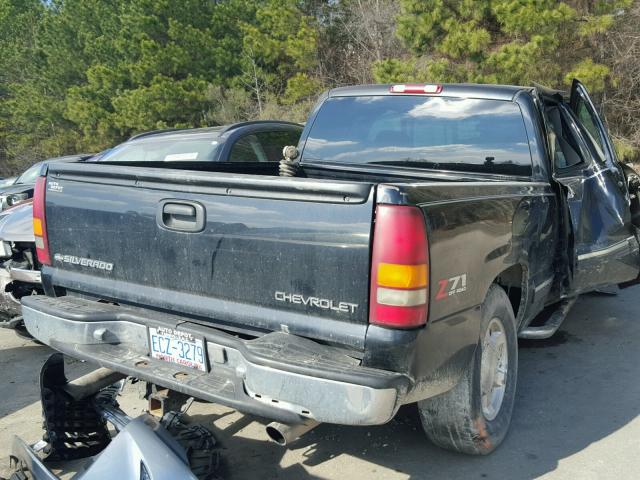 1GCEK19T41E100786 - 2001 CHEVROLET SILVERADO BLACK photo 4