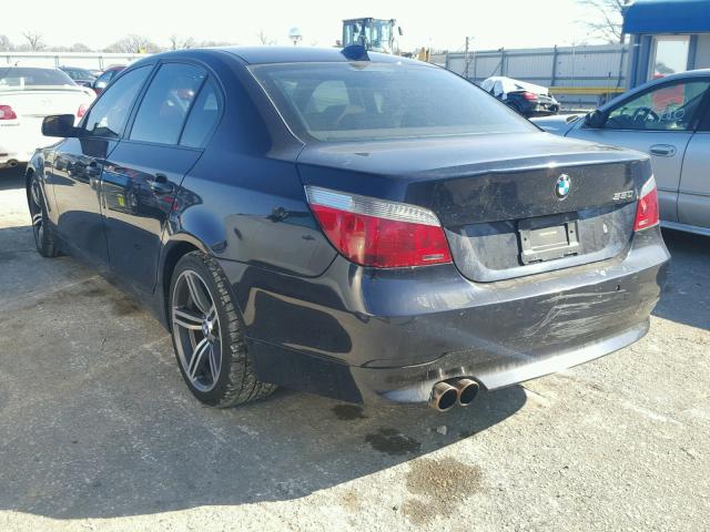 WBANB53587CN94041 - 2007 BMW 550 I BLUE photo 3