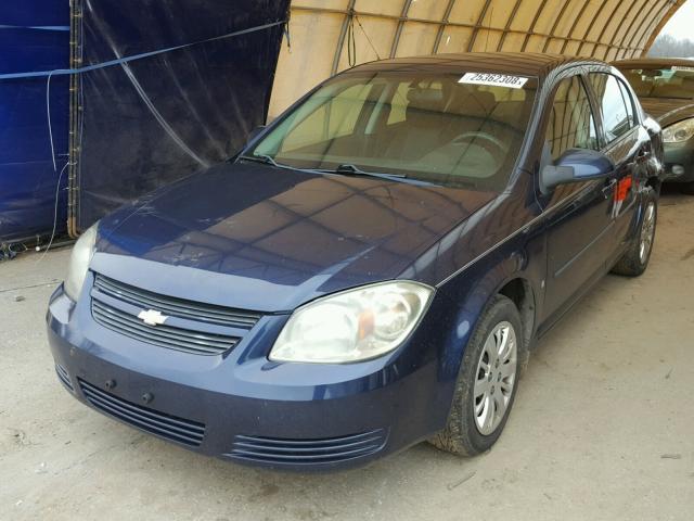 1G1AT58H797290012 - 2009 CHEVROLET COBALT LT BLUE photo 2