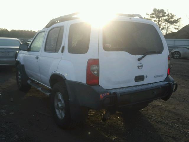 5N1ED28YX2C544437 - 2002 NISSAN XTERRA XE WHITE photo 3