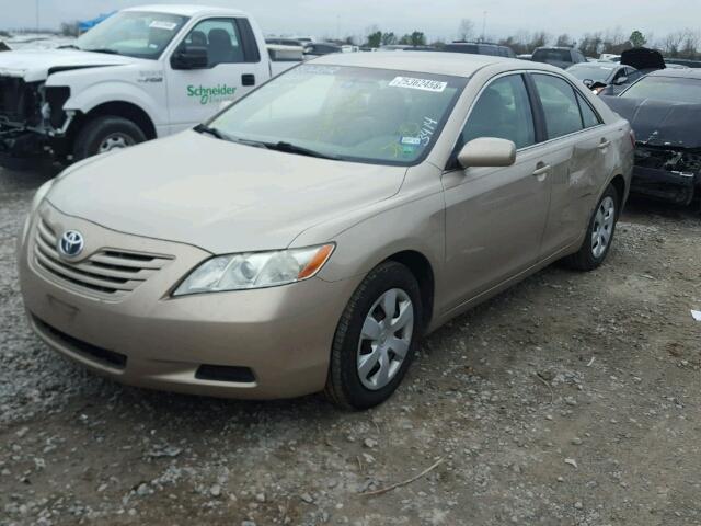 4T1BE46K67U573414 - 2007 TOYOTA CAMRY NEW GOLD photo 2