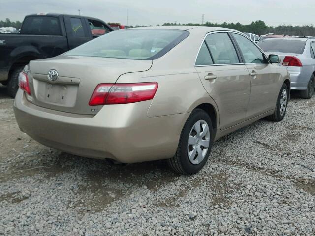 4T1BE46K67U573414 - 2007 TOYOTA CAMRY NEW GOLD photo 4