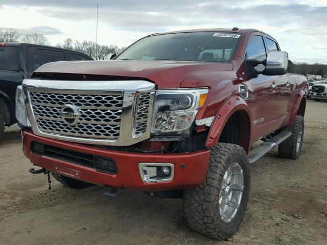 1N6AA1F44GN514011 - 2016 NISSAN TITAN XD S RED photo 2