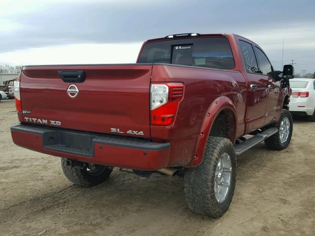 1N6AA1F44GN514011 - 2016 NISSAN TITAN XD S RED photo 4