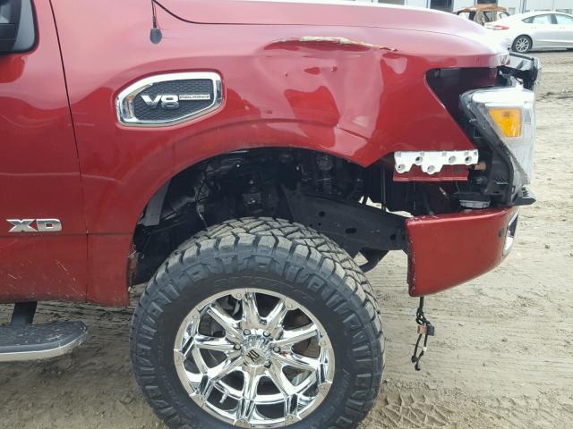 1N6AA1F44GN514011 - 2016 NISSAN TITAN XD S RED photo 9