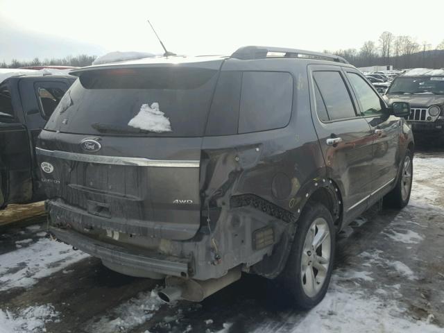 1FM5K8F80FGA16268 - 2015 FORD EXPLORER L GRAY photo 4