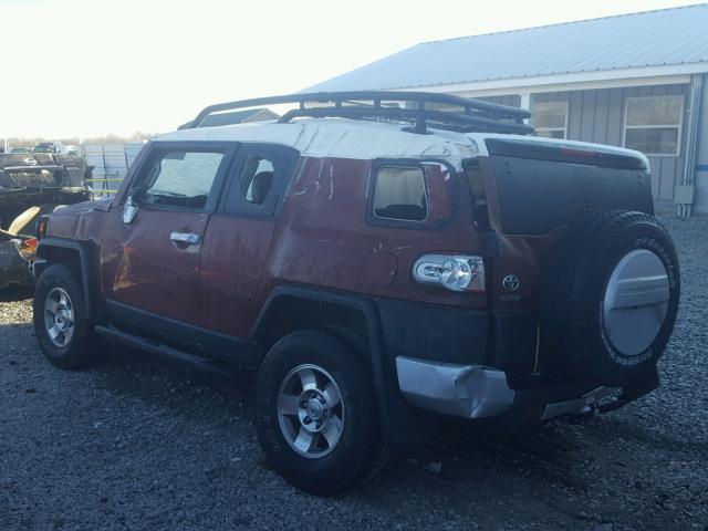 JTEBU11F79K063020 - 2009 TOYOTA FJ CRUISER MAROON photo 3