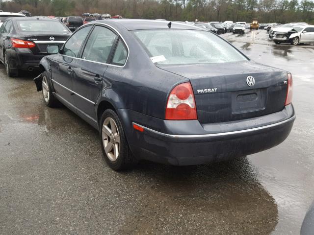 WVWRH63B14P009206 - 2004 VOLKSWAGEN PASSAT GLX GRAY photo 3