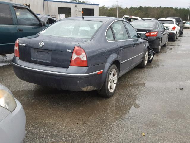 WVWRH63B14P009206 - 2004 VOLKSWAGEN PASSAT GLX GRAY photo 4