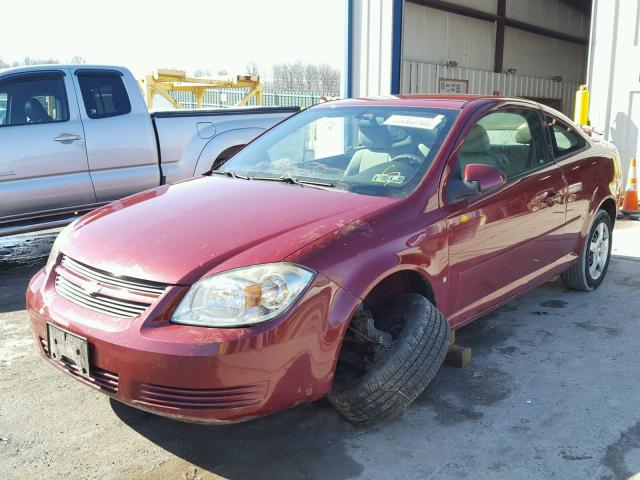 1G1AL18F987267658 - 2008 CHEVROLET COBALT LT MAROON photo 2