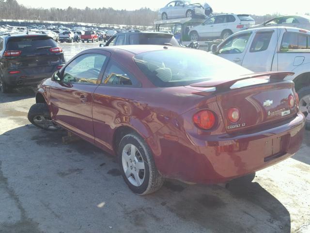 1G1AL18F987267658 - 2008 CHEVROLET COBALT LT MAROON photo 3