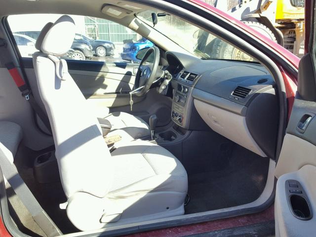 1G1AL18F987267658 - 2008 CHEVROLET COBALT LT MAROON photo 5