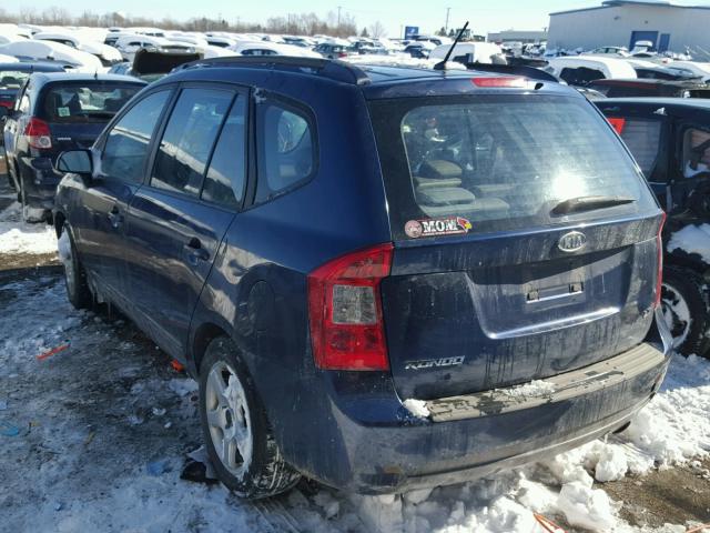 KNAFG525177090401 - 2007 KIA RONDO BASE BLUE photo 3