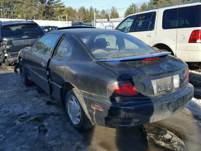 1G2JB12F747142479 - 2004 PONTIAC SUNFIRE BLACK photo 3