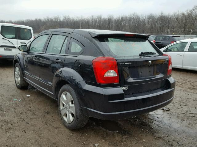 1B3HB48B67D304609 - 2007 DODGE CALIBER SX BLACK photo 3