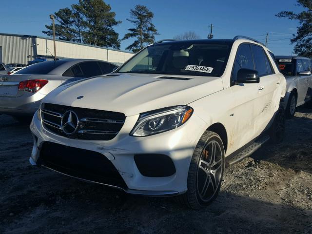 4JGDA6EB4HA948611 - 2017 MERCEDES-BENZ GLE 43 AMG WHITE photo 2