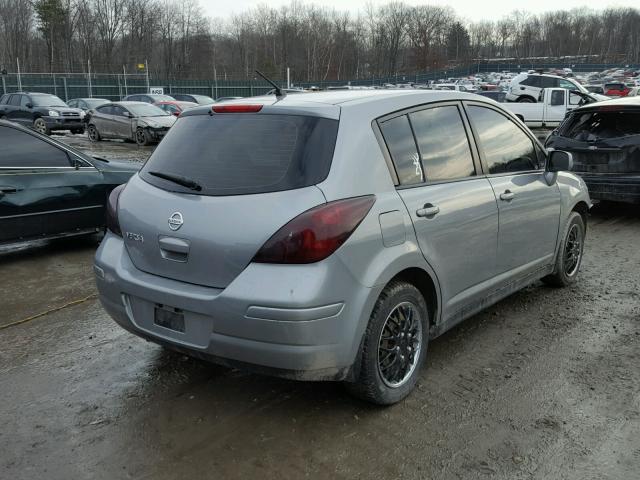 3N1BC1CP1AL460094 - 2010 NISSAN VERSA S GRAY photo 4