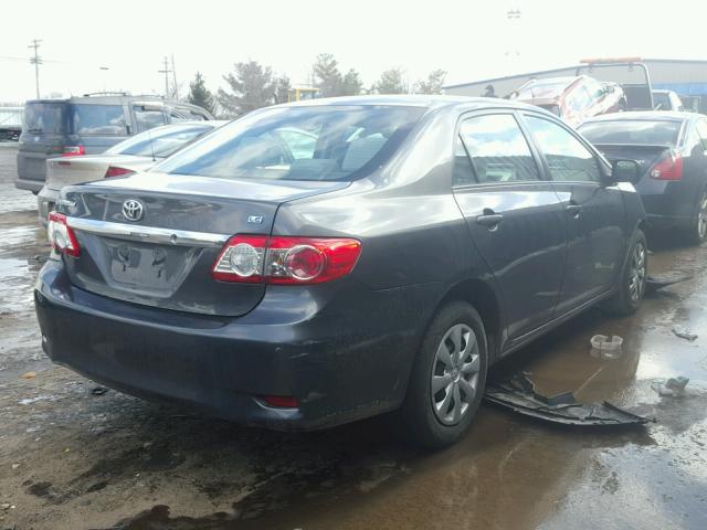 2T1BU4EE8BC751011 - 2011 TOYOTA COROLLA BA GRAY photo 4