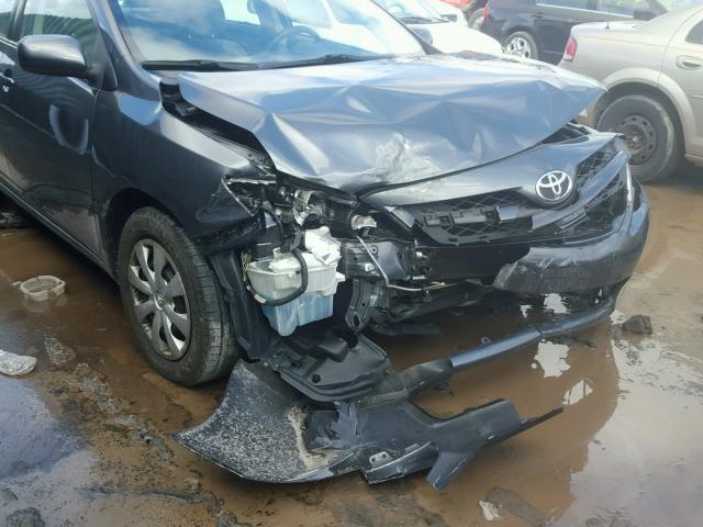 2T1BU4EE8BC751011 - 2011 TOYOTA COROLLA BA GRAY photo 9