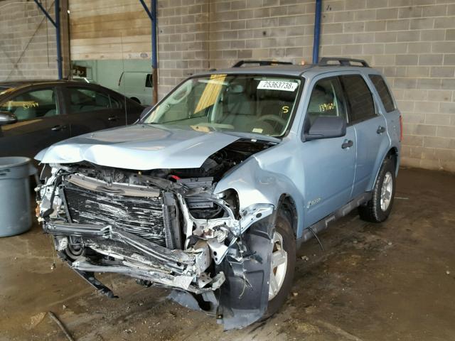 1FMCU49379KA28946 - 2009 FORD ESCAPE HYB BLUE photo 2