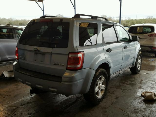 1FMCU49379KA28946 - 2009 FORD ESCAPE HYB BLUE photo 4