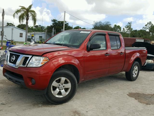 1N6AD0FR5CC447017 - 2012 NISSAN FRONTIER S RED photo 2