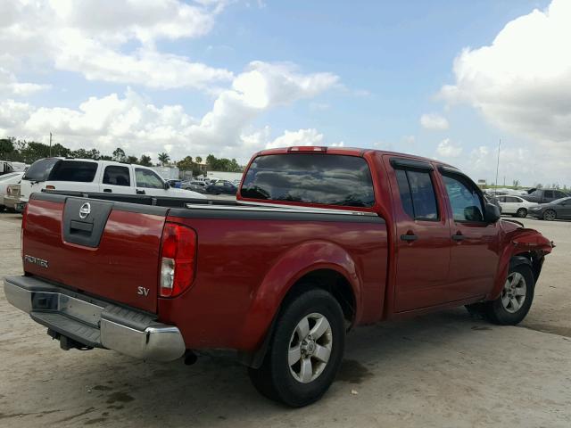 1N6AD0FR5CC447017 - 2012 NISSAN FRONTIER S RED photo 4