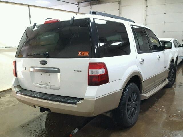 1FMFU17557LA77781 - 2007 FORD EXPEDITION WHITE photo 4