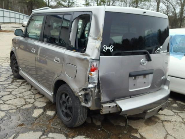 JTLKT334664124716 - 2006 TOYOTA SCION XB GRAY photo 3