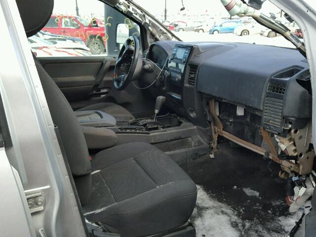 1N6AA0EC8DN301867 - 2013 NISSAN TITAN S SILVER photo 5