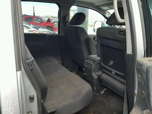 1N6AA0EC8DN301867 - 2013 NISSAN TITAN S SILVER photo 6