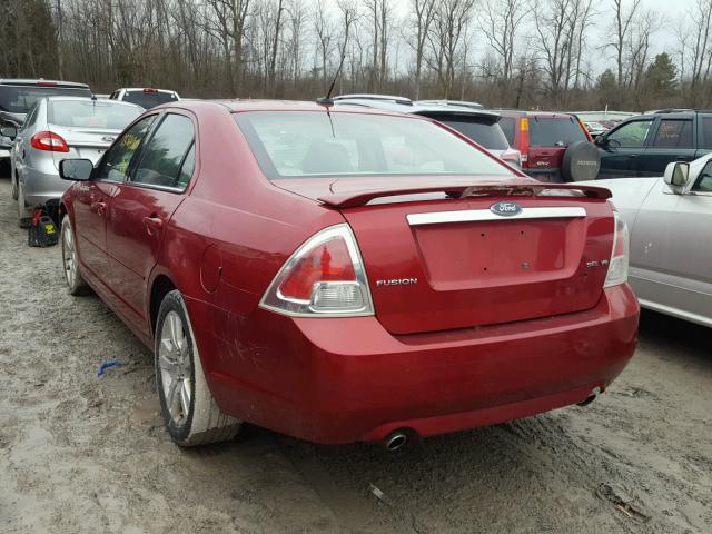 3FAHP08177R152644 - 2007 FORD FUSION SEL RED photo 3