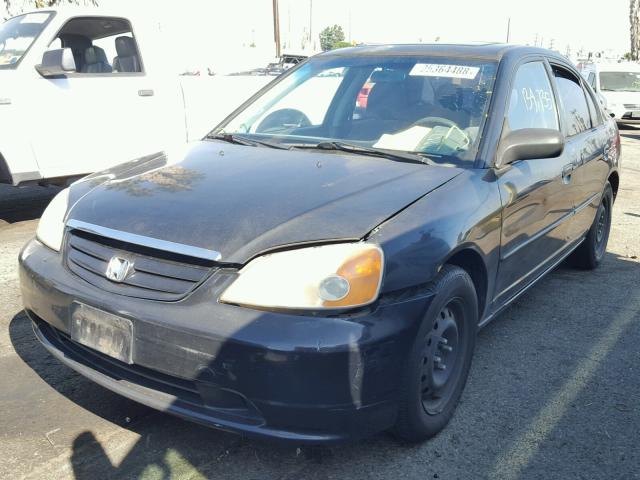 2HGES26723H521383 - 2003 HONDA CIVIC EX BLACK photo 2