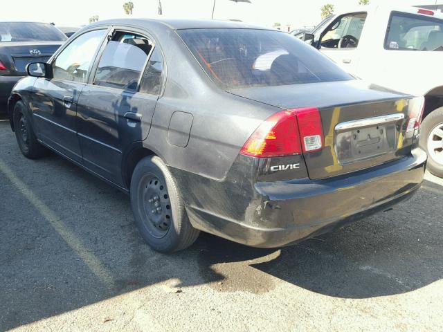 2HGES26723H521383 - 2003 HONDA CIVIC EX BLACK photo 3