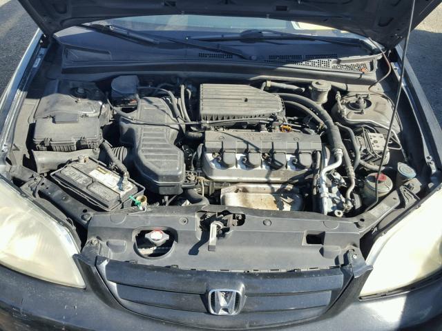 2HGES26723H521383 - 2003 HONDA CIVIC EX BLACK photo 7