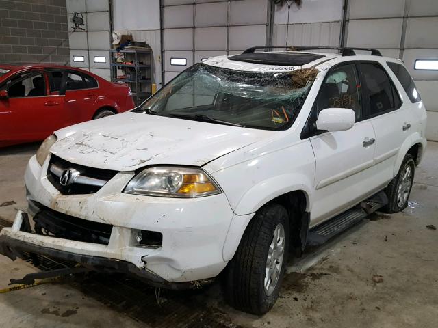 2HNYD18965H545049 - 2005 ACURA MDX TOURIN WHITE photo 2