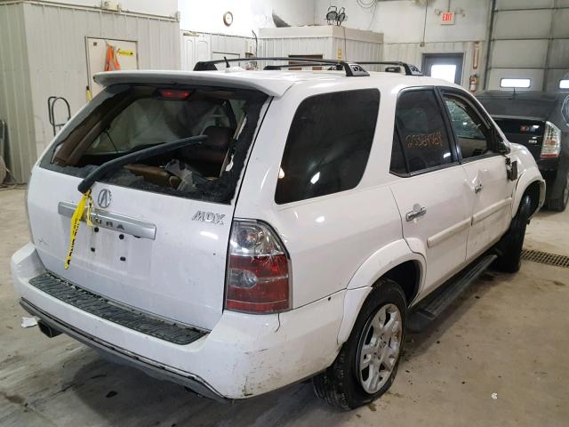 2HNYD18965H545049 - 2005 ACURA MDX TOURIN WHITE photo 4