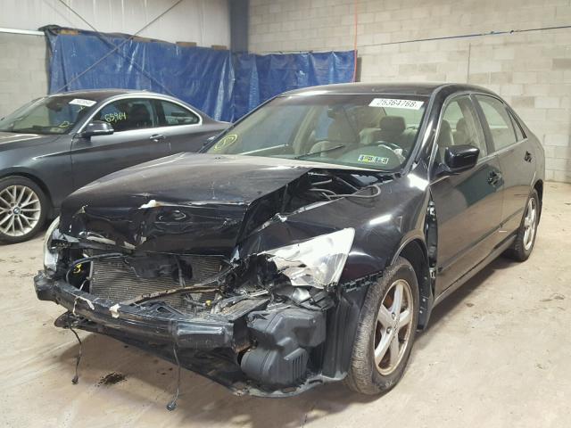 1HGCM66355A004635 - 2005 HONDA ACCORD LX BLACK photo 2