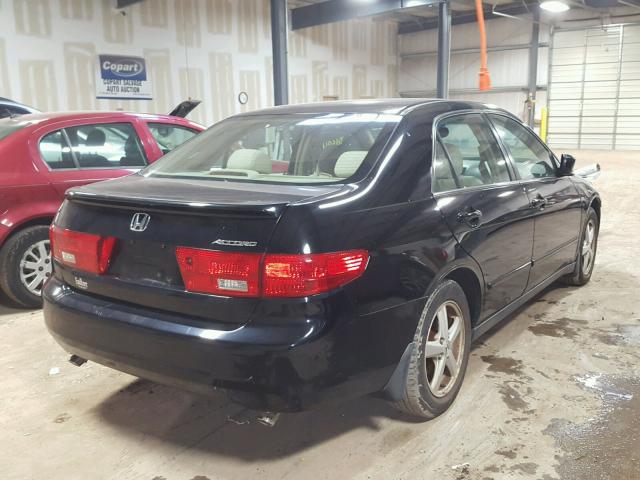 1HGCM66355A004635 - 2005 HONDA ACCORD LX BLACK photo 4