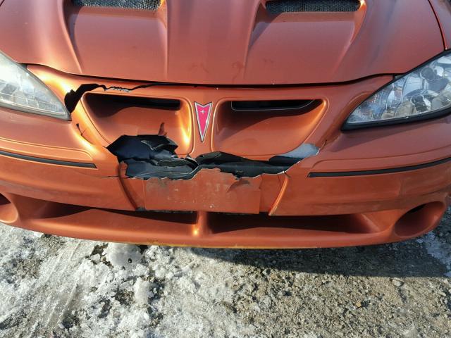 1G2NV52E34C155602 - 2004 PONTIAC GRAND AM G ORANGE photo 9