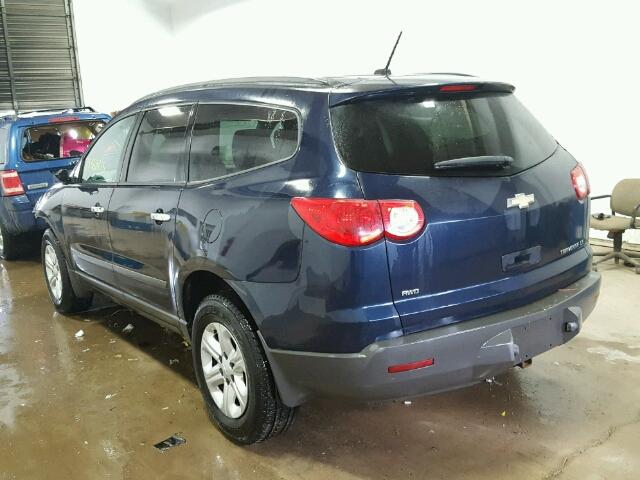 1GNKVFED4BJ187904 - 2011 CHEVROLET TRAVERSE L BLUE photo 3