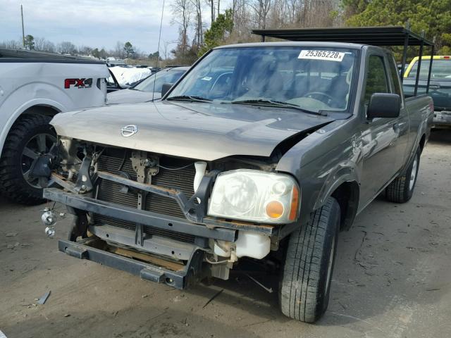 1N6DD26S42C338591 - 2002 NISSAN FRONTIER K GOLD photo 2