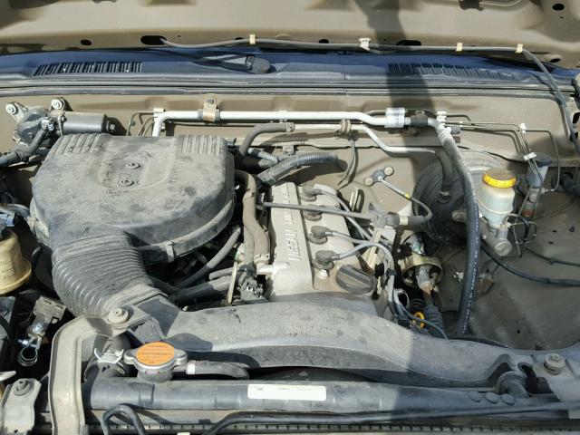 1N6DD26S42C338591 - 2002 NISSAN FRONTIER K GOLD photo 7